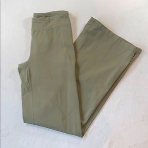 Athleta Flare legging olive green